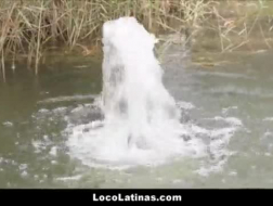 Big Booty Mexican Pawg Lilianas baisée dans l'amateur à trois