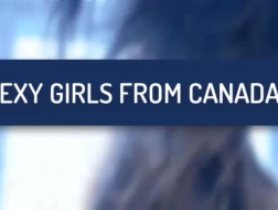 Slutty Canadian Brandy Givel espalha seus peitos cremosos e espalhá-los bem abertos
