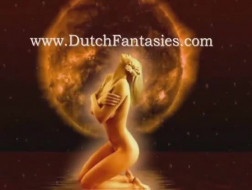 BBW Dutch Cougar Out на своем коврике йоги