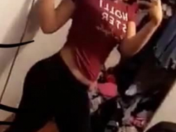 Big Ass Latina MILF GF MSNovember Strips Beautiful Ass On Cam
