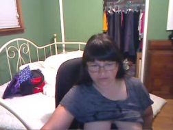 Splendida bionda che va da sola in webcam.