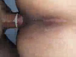 Cheating Asian tranny gets her butthole drilled before a facial.