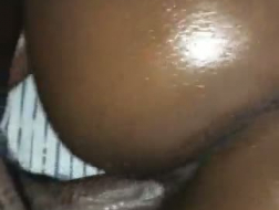 YouRallyJewels is oiled up, hairy ass and got loads of cum on her face