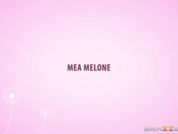 Mea Melone is a brunette with glasses, who does not mind her partner's meat stick