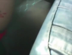 Flashing mom filmed sucking herself on tube