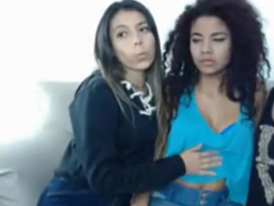 Webcam sluts: European blonde and Latina Asian devirgin busty pussy