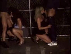 Sexy cfnm hotties sucking and riding strippers