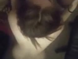Pigtailed wife is rubbing her husband's dick like crazy because he likes her soaking wet pussy