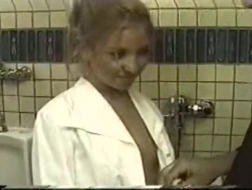 Small Tits Blonde Got Facialized By Her Doctor
