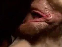 Ragazza nera succhia un cazzo nel retro di un furgone e riceve un'eiaculazione facciale