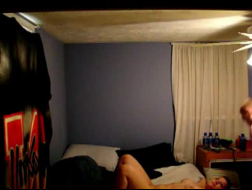 Возбужденная девушка в кружевном наряде в любительском видео жестко трахается в задницу в спальне