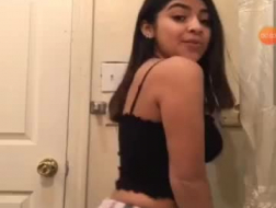 Sexy latina teen naking and fucking her boyfriend