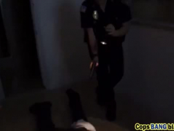 Kinky cops for sweet anal strapon cocksucking