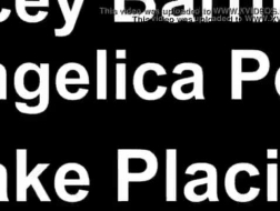 Angelica Hell: een blowjob in latexout-pop bed en ritten