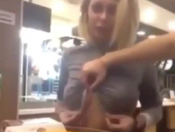 Pigtailed teen shows her first date