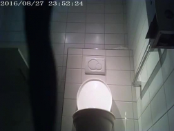 POV toilet gloryhole fuck with skinny hottie