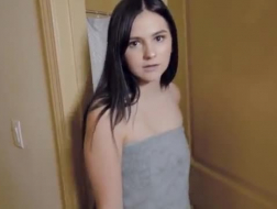 Perfect step daughter rides her stepdads dick