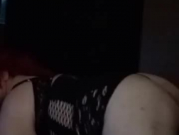 Fat UK tranny fucks her from behind until she experiences an orgasm.