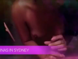 Lésbica madura: Sydney adesivo DOLLOING SWEEN TREINAM