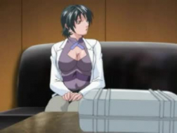 Napalona dziewczyna ze szkoły hentai zostaje cumdrenched z nauczycielką