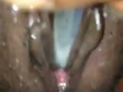 Ass-fuck taart in panty's railing rod voor ezel gegeten