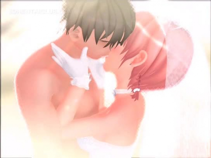 super-bonito anime noiva assola ereção recebe gozada facial sujo