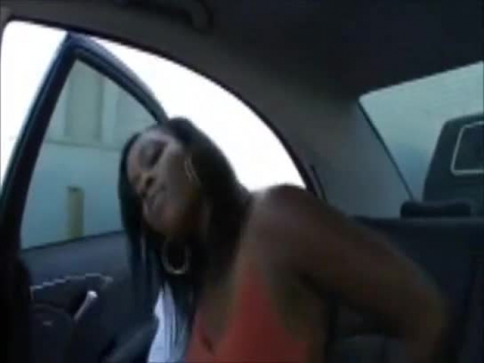 backseat woman backseat gigantic bum ebony car multiracial outdoor public reality