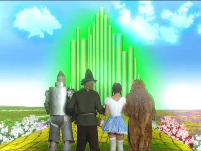 nicht Zauberer von Oz - dampfenden Trio Weg