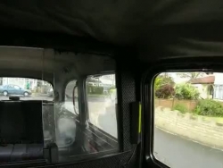 chesty blondie police damsel ripped up in taxi