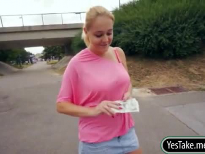 eurobabe paris tasty smashed in public for some cash