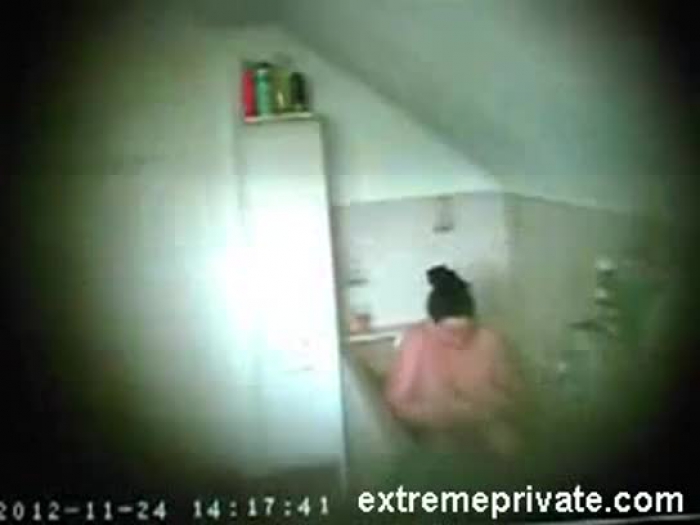 catching my mom on hidden cam in bathroom