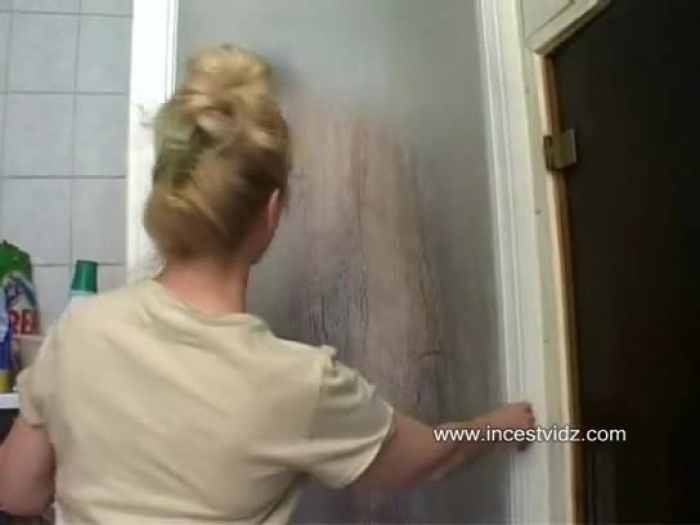 glamorous russian mother boinking with her son in bathroom