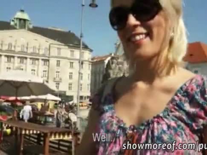 eurobabe catherine poked in a market in interchange for money