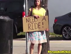 inesperto autostop adolescente pestate sulla vettura-480p