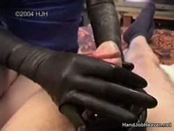 dunkelfarbenen Gummihandschuh Handschuh Job Popshot