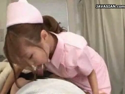 Azjatycki nastolatek pielęgniarka Nadzwyczajna sesja przyjemność ustnej