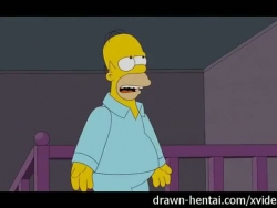 simpsons hentai - homer ravages Marge