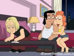 Family Man hentai - à trois voies avec Lois